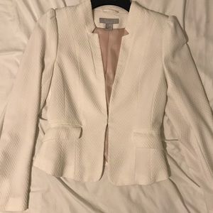 White h&m blazer